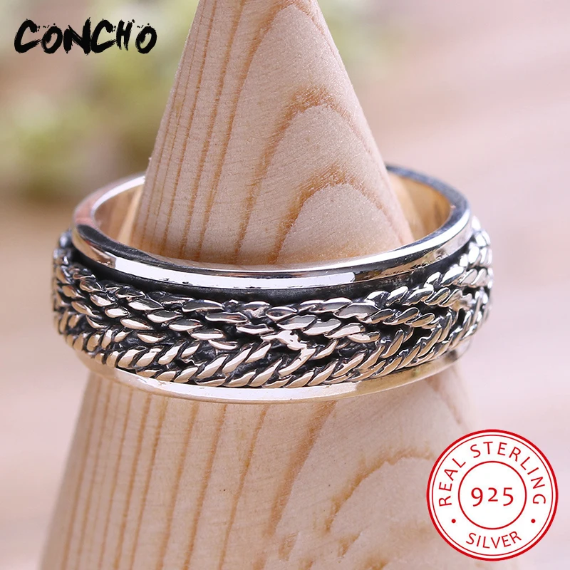 Concho Jewelry 925 Sterling Silver Geometry Opening Rings For Women Wedding Special Offers Gifts 2018 | Украшения и аксессуары