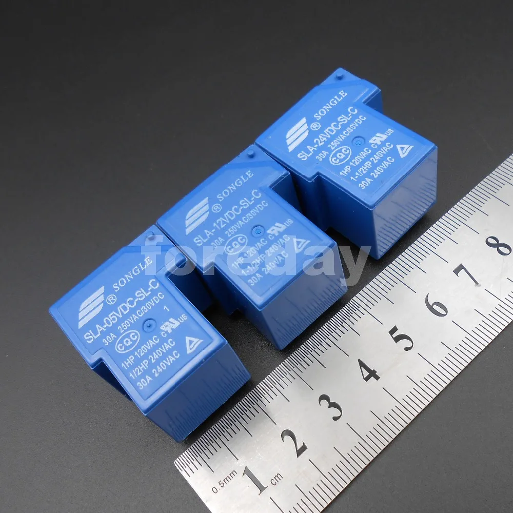 400 шт. синий SLA 05 12 24VDC SL C 6 контактов SONGLE R реле питания 5 в В 24 DC SPST оригинальный 30A