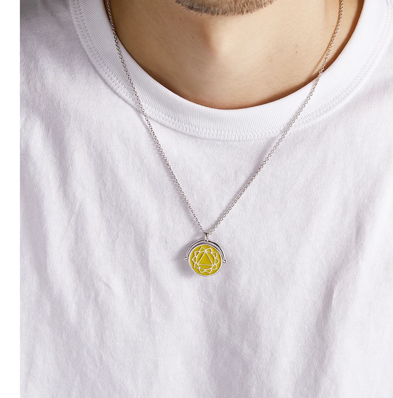 LEKANI Chakra Lover's желтые круглые кристаллы от Swarovski цепочка для ключиц 925 пробы серебряные Чокеры Подарочные ожерелья для вечеринки