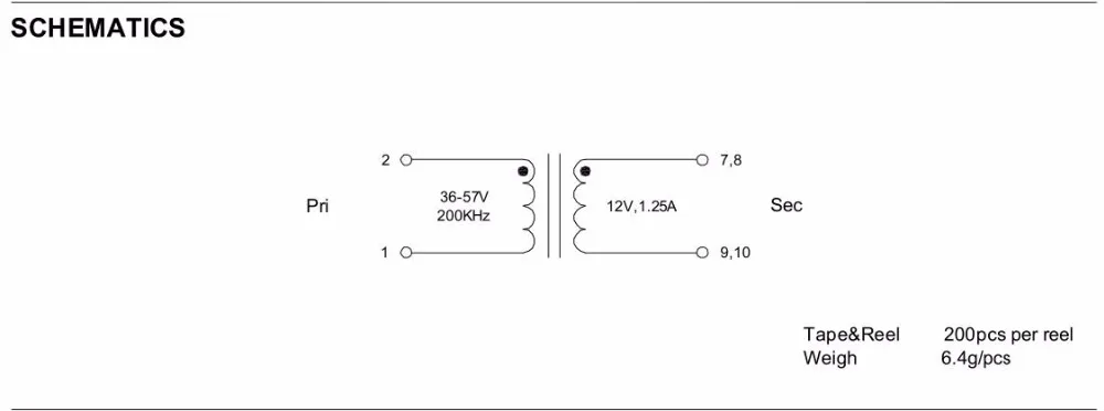 Оригинальный новый 100% EP13 SMD 1:1 flyback трансформатор мощности 13 Вт 36-57 в до 5 В 200 А кГц 40
