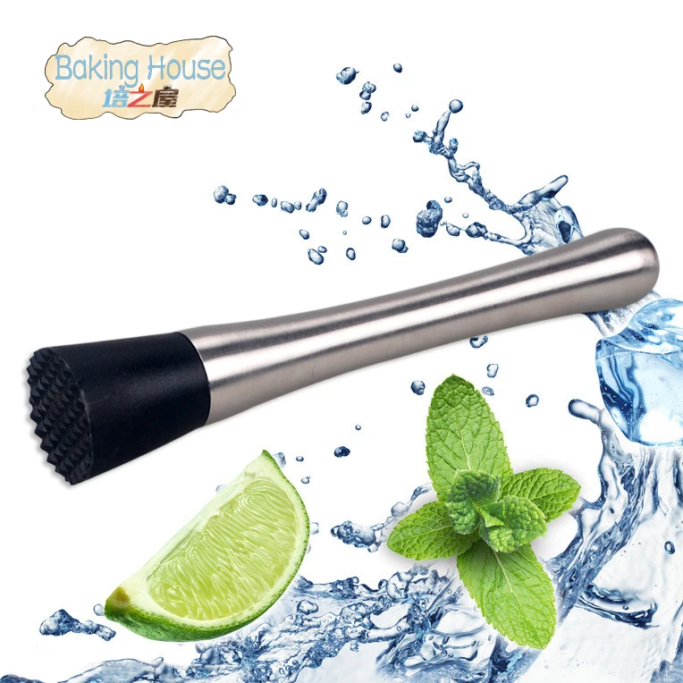 Бар Mojito Pestles из нержавеющей стали атласа для фруктов смешивания и коктейль