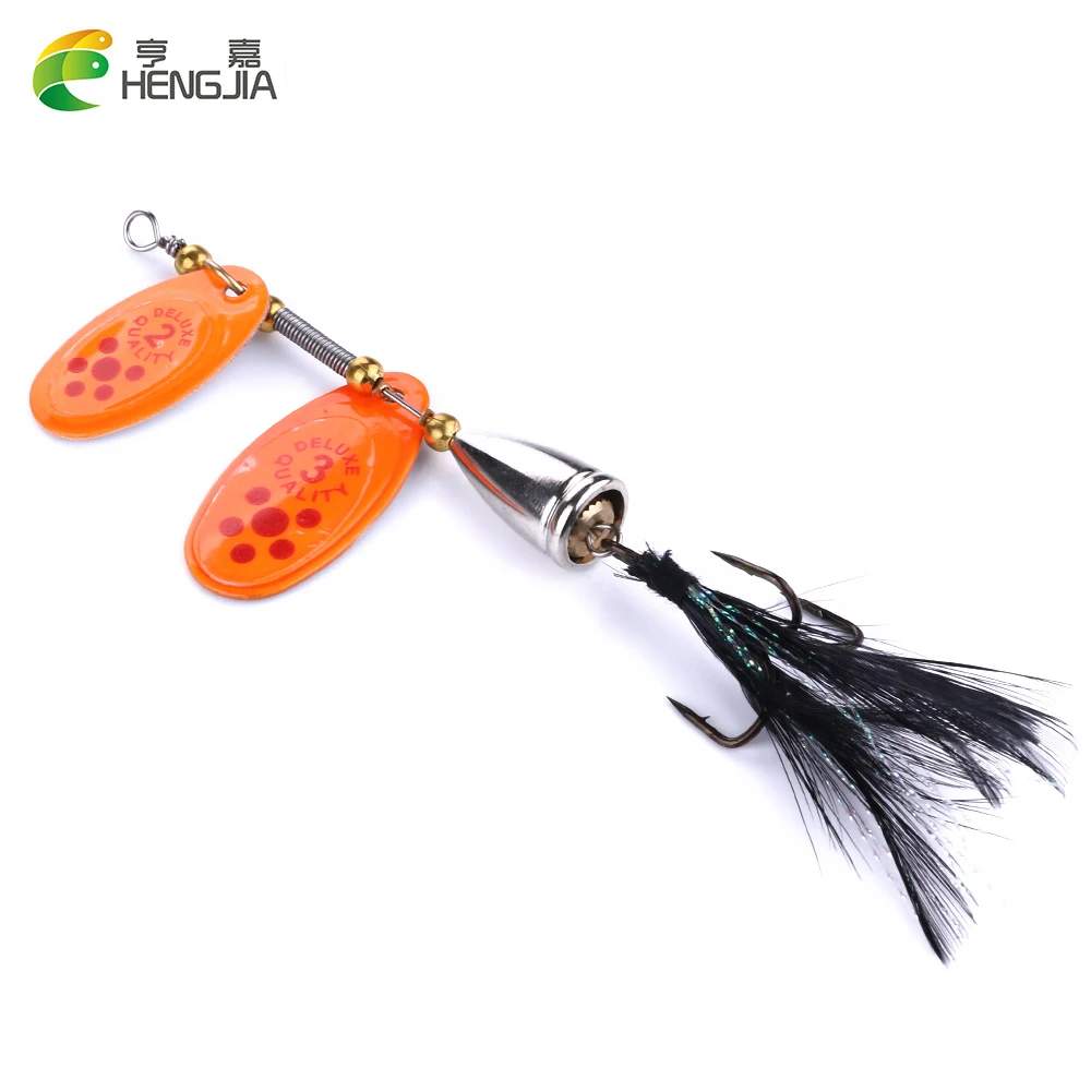 HENGJIA 1 шт. 6 5 13 г искусственная металлическая Спиннер ложка жесткая наживка для