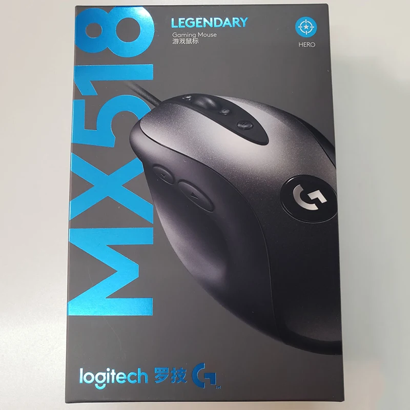 Legendary Gaming mouse MX518 с героем 1 6 K dpi оптическая 400 ips классическая мышь уровнем