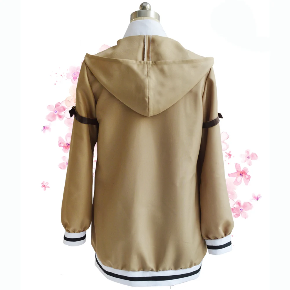 VEVEFHUANG Steins ворота Косплей Костюм японский аниме косплей Makise Kurisu куртка пальто