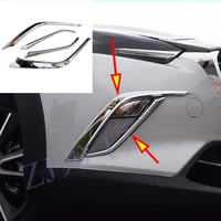 abs chrome front down head fog light fog light lamp eyelid eyebrow cover trims fit for mazda cx3 2016 2017 2018 2019 accessories