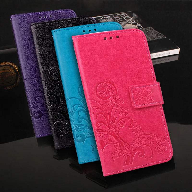 Кожаный чехол кошелек с откидной крышкой и подставкой для Sharp AQUOS SH04 Роскошный