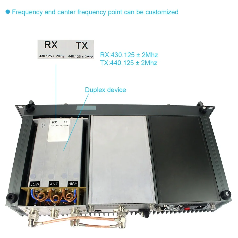 Retevis RT 9550 DMR повторитель 55 Вт УВЧ цифровой/аналоговый режим TDMA 2 слота времени