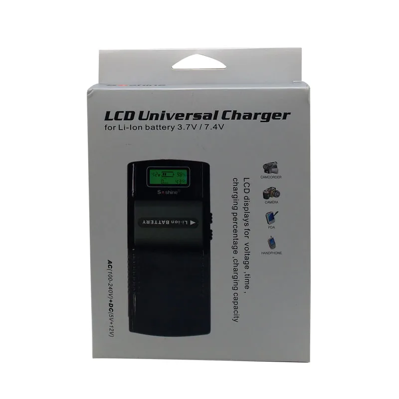 

Soshine M20 lcd universal charger for li-ion 3.7V/7.4V battery