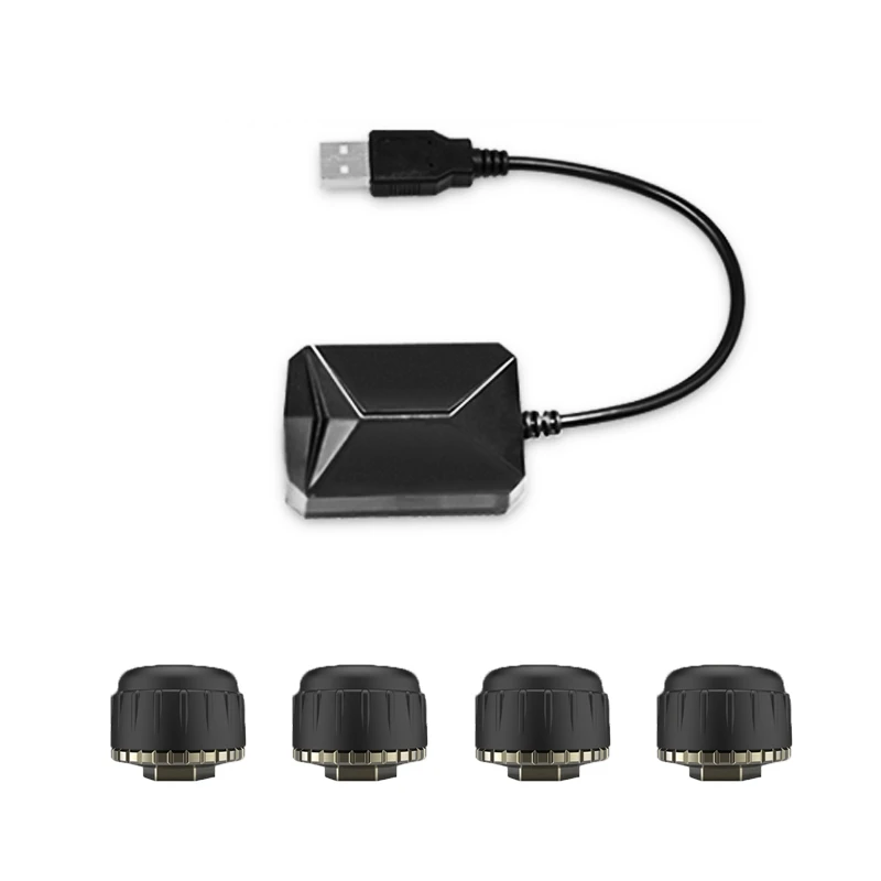 Новый автомобильный TPMS для Android USB система мониторинга давления в шинах