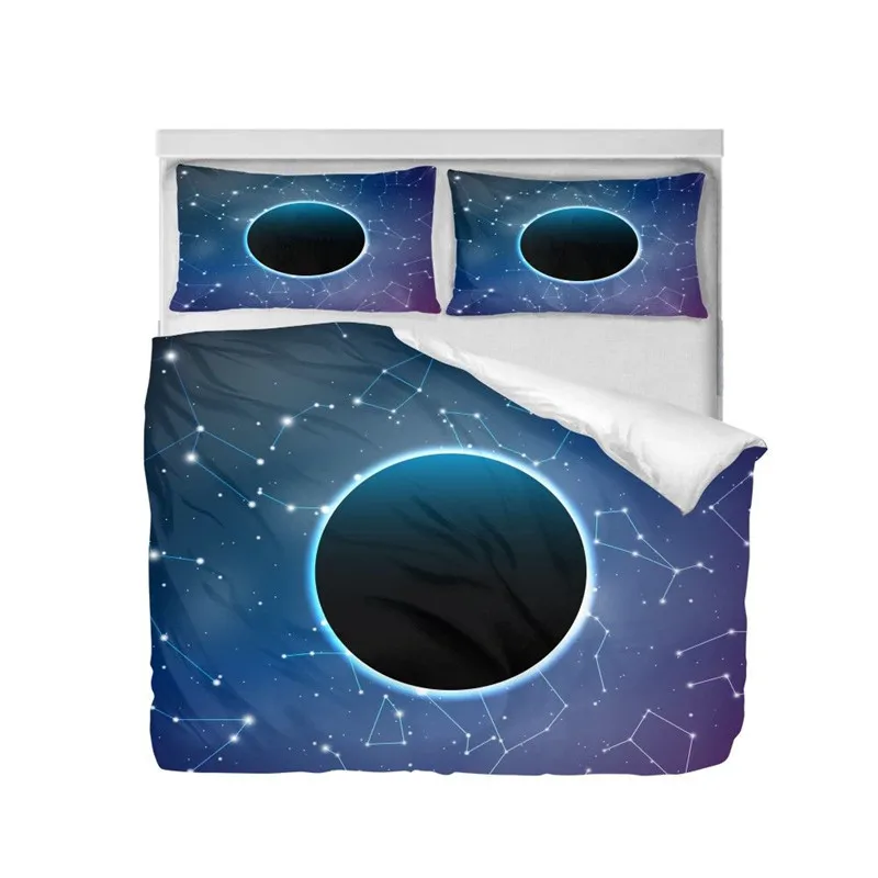 Комплект постельного белья модный роскошный крутой полосатый звездное небо 3D