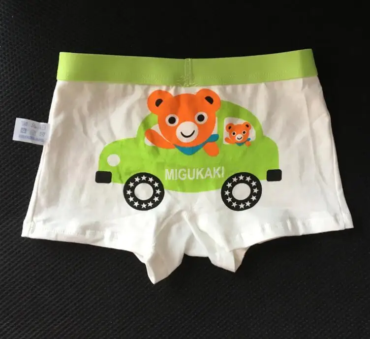 Нижнее белье для мальчиков трусы-боксеры с милым рисунком размер 120-160 детские