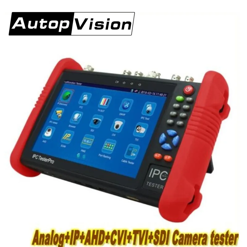 DHL Бесплатная IPC9800 7 дюймов IP Камера тестер CVBS TVI CVI AHD SDI CCTV монитор с WI-FI Onvif PTZ