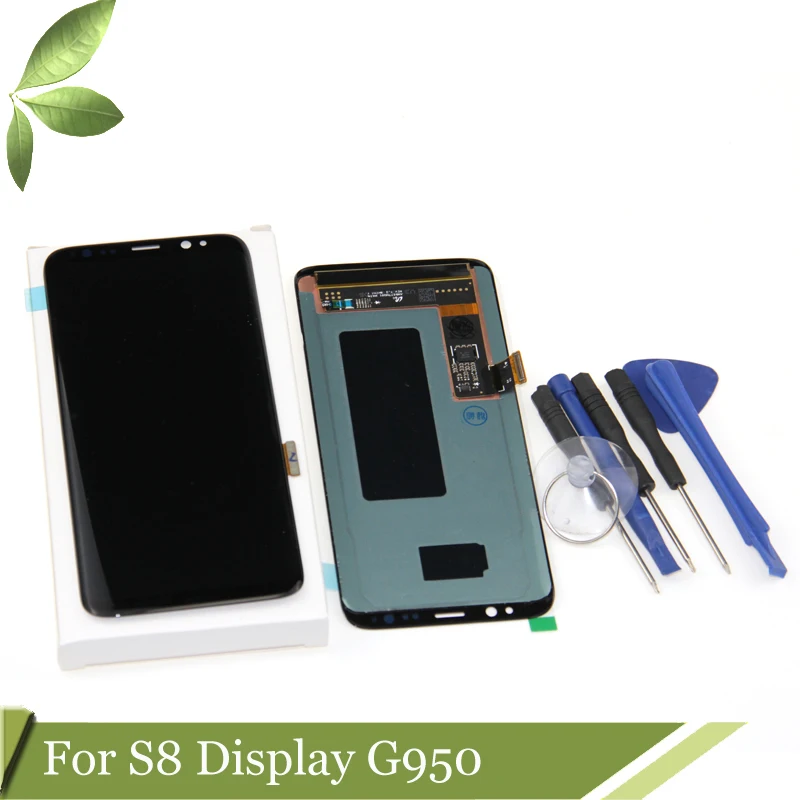 Супер Amoled ЖК экран для Samsung Galaxy S8 дисплей G950 G950F G950U G950W сборка Замена|Экраны