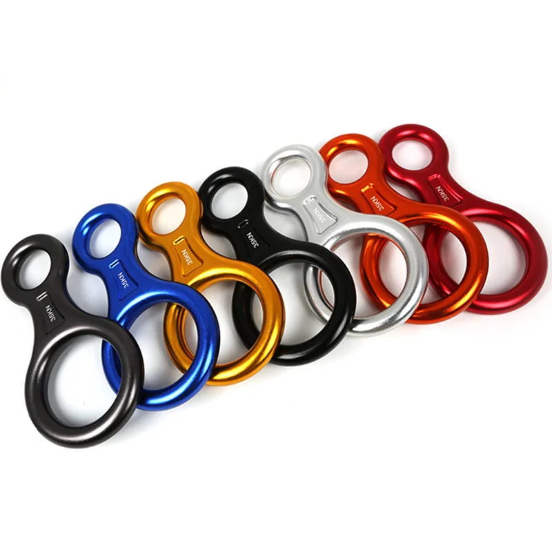 SGODDE открытый инструмент поставка 35KN 8 Ring алюминиевый сплав скалолазание палочки