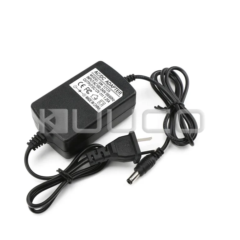 Универсальное зарядное устройство DC 12V AC 100V ~ 240V к 1.5A понижающий источник