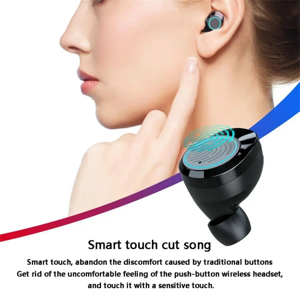TWS 5 0 Bluetooth наушники стерео бас гарнитура спортивные музыкальные сенсорные