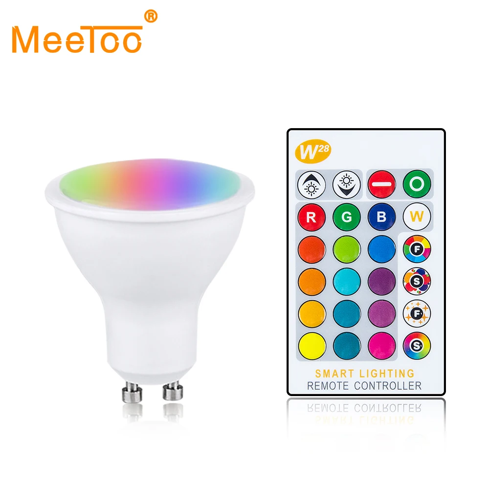 Светодиодный RGB светильник GU10 прожектор RGBW RGBWW с дистанционным
