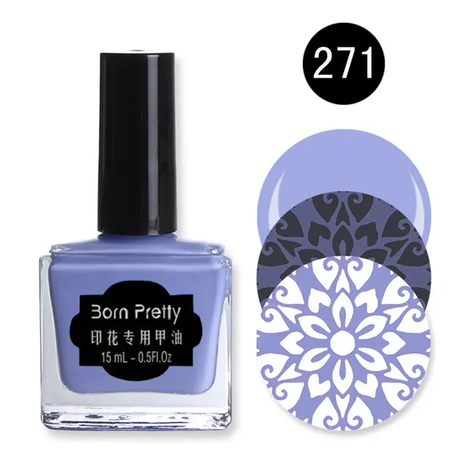 32 цвета BORN PRETTY 15 мл стемпинг ногтей покрытие конфеты цвет ногтей печать штамп маникюрный лак для ногтей художественный лак Vernis - Цвет: Color 271