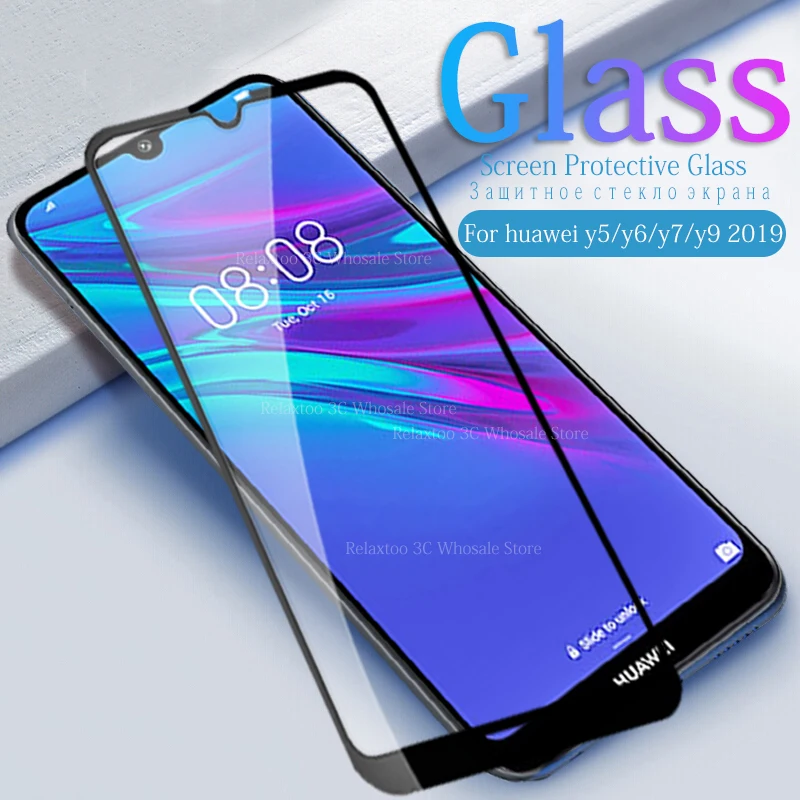 Защитное стекло закаленное для huawei Y5 Y6 Y7 Y9 2019|Защитные стёкла и плёнки телефонов| |