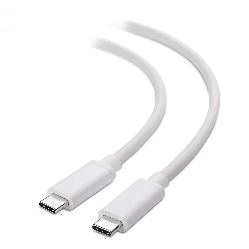 5A 87 Вт PD кабель для быстрой зарядки QC 4,0 USB C к USB C кабель для Macbook PRO samsung S10 S9 Note 8 9 huawei Matebook P30 type c - Цвет: Белый