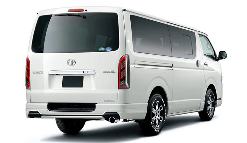 Светодиодный задний фонарь для сборки для TOYOTA HIACE 2005- светодиодный задний свет, обратный свет последовательный сигнал поворота Задний Противотуманный