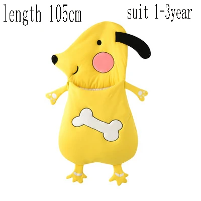 winter dog 105cm Спальный мешок для детей 0-3 лет, 85, 105 см, конверт для новорожденных, лягушка, кошка, собака, рыба, зимний Летний спальный мешок для детей, Акула, для детей - Цвет: winter dog 105cm