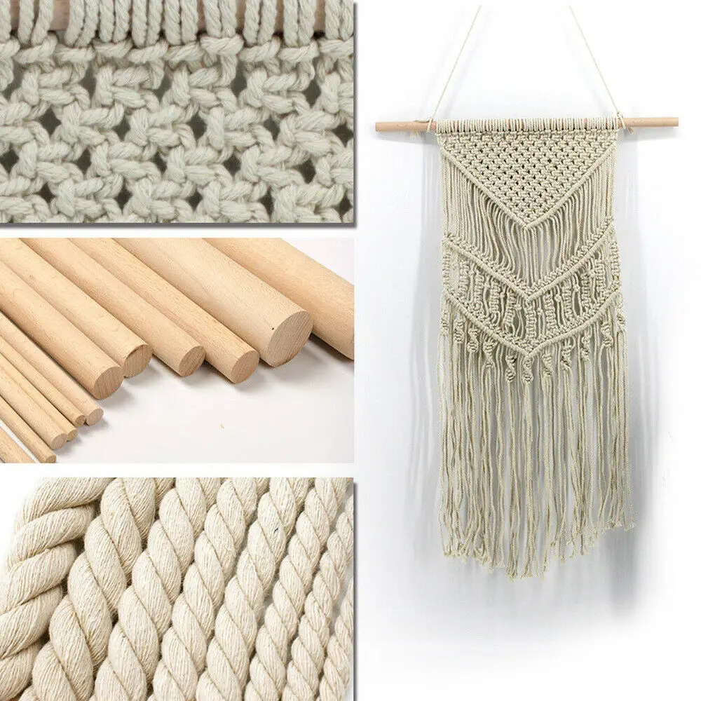 Богемное плетение макраме настенный гобелен кисточки ручной работы