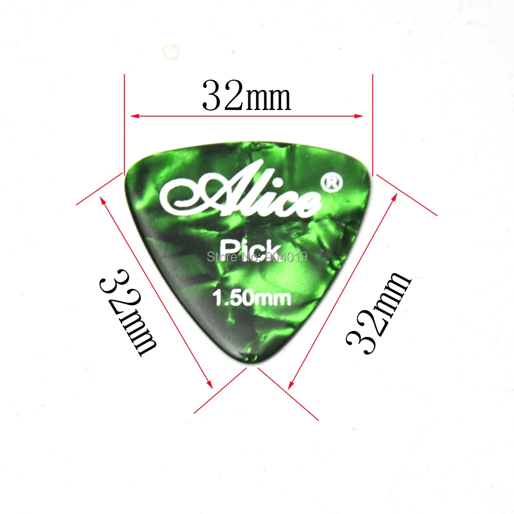 

50pcs Alice X-Heavy 1.5mm Rounded Triangle Guitar Picks Plectrums Celluloid