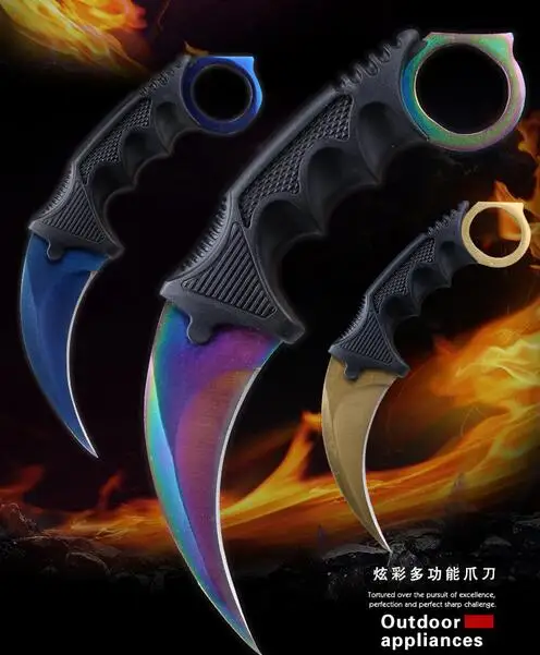 SHNAPIGN охотничий нож Karambit CS GO никогда не выцветает Counter Strike боевой выживания