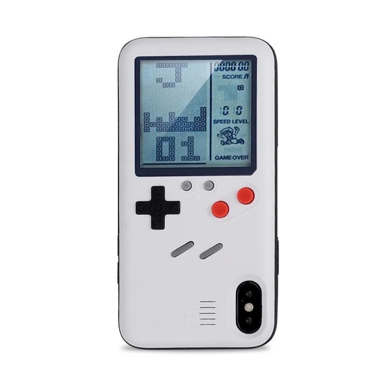 Чехол для iPhone 6 6s 7 8 Plus Ретро чехол телефона Gameboy Tetris X XR XS Max мягкий TPU игровой