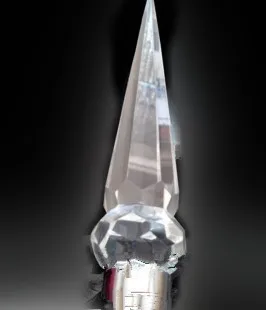 

4pcs 120MM VINTAGE CRYSTAL FINIALS CHANDELIER LAMP PARTS