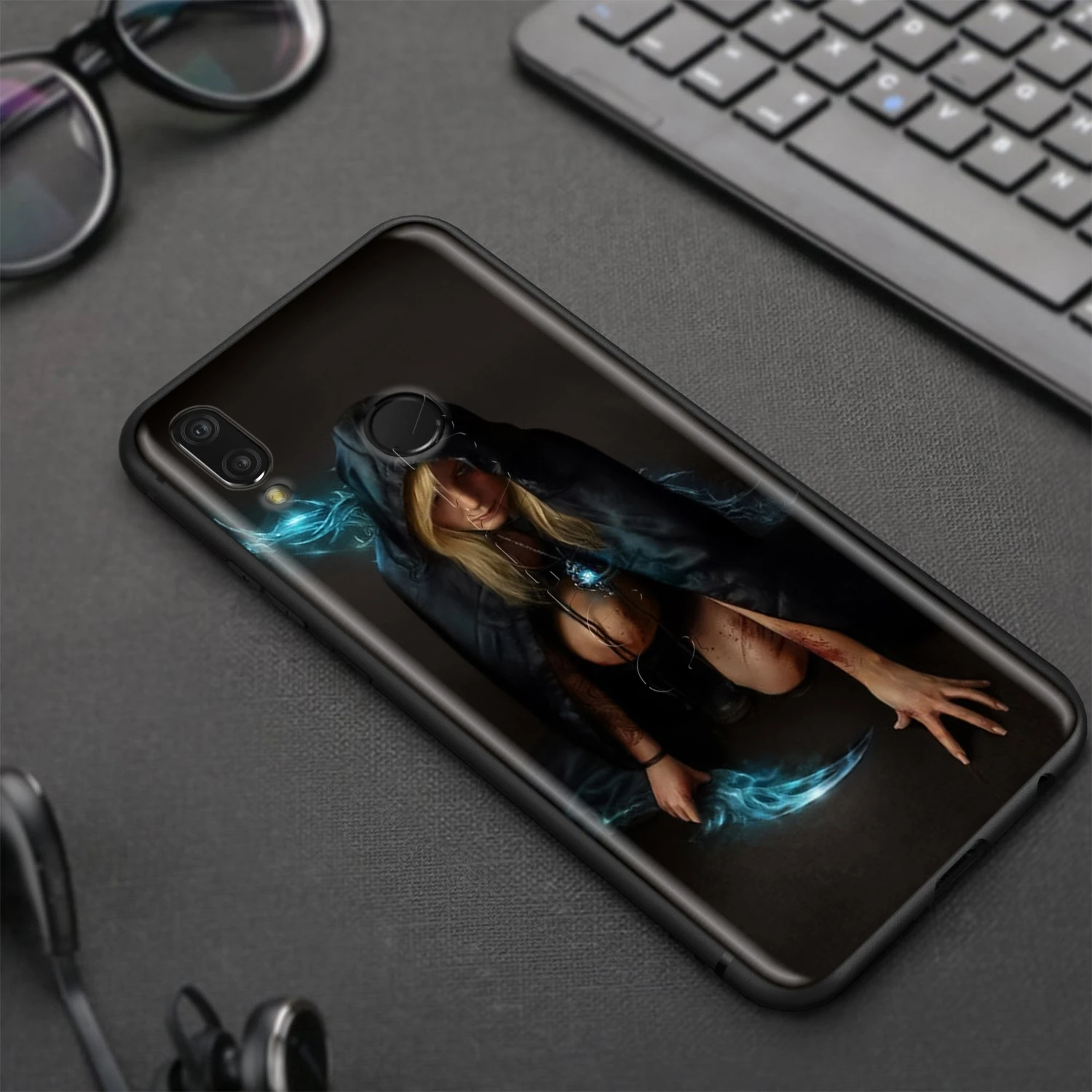 Силиконовый чехол YIMAOC с престолом стекла для Huawei Honor 6a 7a 7c 7x8 9 10 Lite Pro Y6 Prime 2018