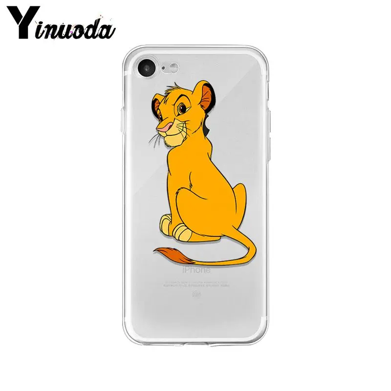 Yinuoda Lion king Colorful Cute Phone Accessories Case for iPhone X XS MAX 6 6s 7 7plus 8 8Plus 5 5S SE XR | Мобильные телефоны и