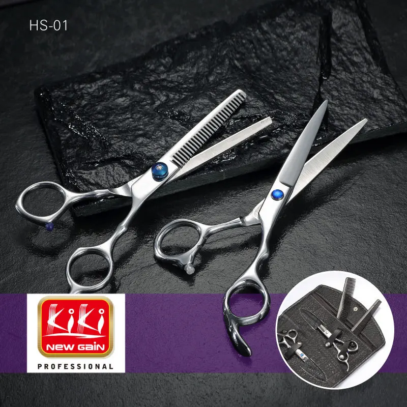 Волосы scissors.6.0 дюймов. Профессиональные Парикмахерские ножницы с кожаной сумкой.