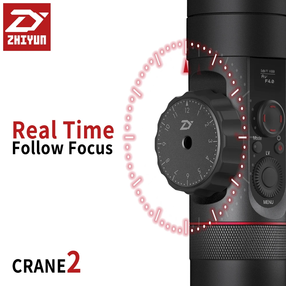 ZHIYUN Crane 2 Gimbal 3 кг bear камера ручной осевой стабилизатор DSLR gimbal steadicam с последующим