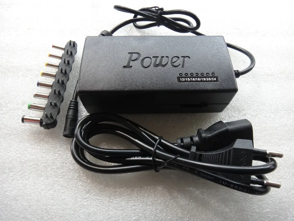 DC 12 V/15 V/16 V/18 V/19 V/20 V/24 V 4-5A 96W Ноутбук AC универсальный адаптер питания зарядное