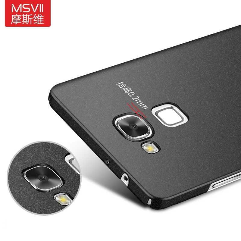 MSVII бренд для huawei Ascend mate 7 чехол матовый Жесткий Coque черный тонкий модный корпус