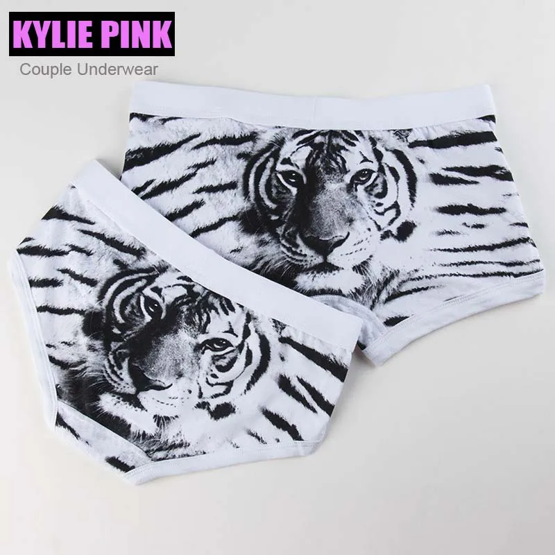 KYLIE, розовое нижнее белье для пар, трусы с животным принтом для мальчиков и девочек, модные мужские боксеры, женские трусы, подарок на день Святого Валентина, Новинка