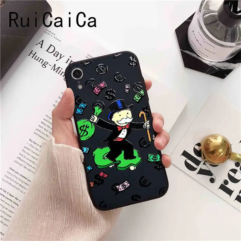 Чехол для телефона Ruicaica мягкий черный чехол iPhone X XS MAX 6 6s 7 7plus 8 8Plus 5 5S SE XR | Мобильные