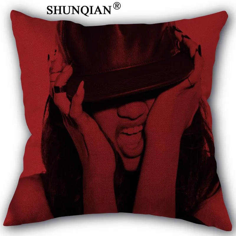 Pillowcase Наволочка "Зендая" хлопковые льняные квадратные Наволочки на молнии уникальный дизайн настроить вашу картинку 45x45 см с одной стороны - Цвет: Pillowcase