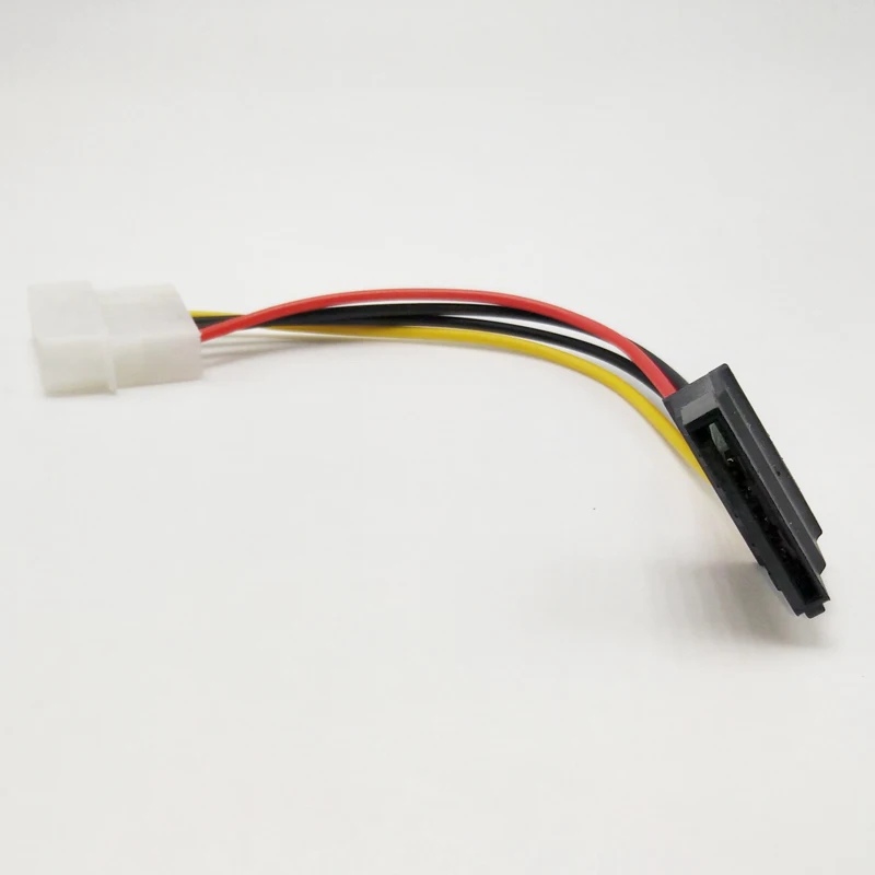 10 шт. molex TO SATA Мощность кабель адаптера ведущий 4 Булавки IDE Мужской до 15 HDD Serial ATA