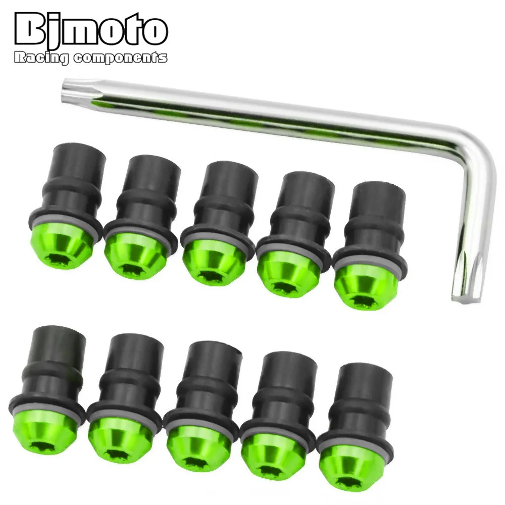 

Универсальные винты M5 для лобового стекла мотоцикла, гайка болта ветрового стекла для Kawasaki Z 650 750 Z 800 900 Z 1000 ZX6R ZX636 NINJA 650R/ER6F