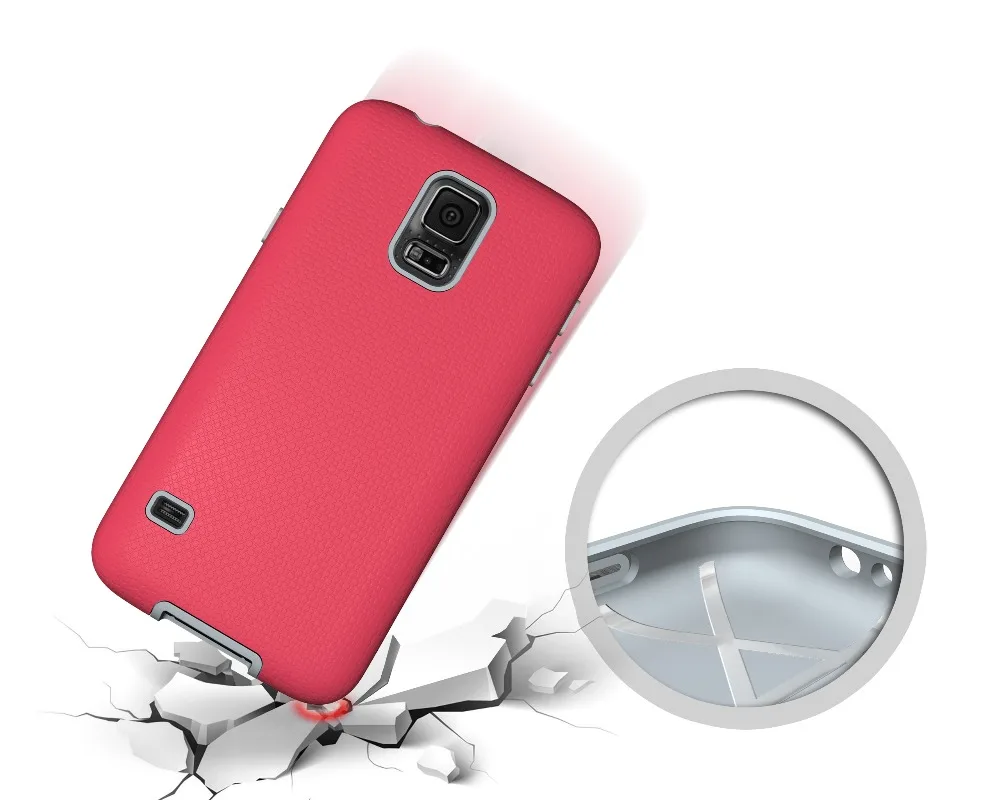 Luxury TPU+PC Hybrid Shockproof Coque For Case Samsung Galaxy S5 Cover i9600 cell phone | Мобильные телефоны и аксессуары