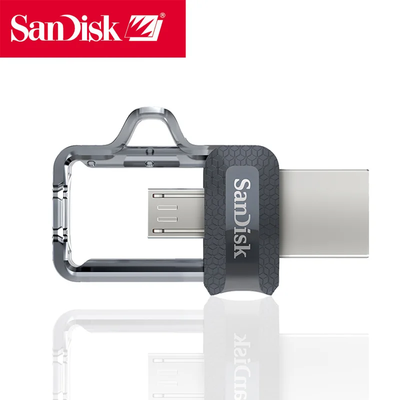 SanDisk USB флеш накопитель 32 Гб 3 0 двойной мини cle Pendrive animado для ПК и телефонов Android|USB