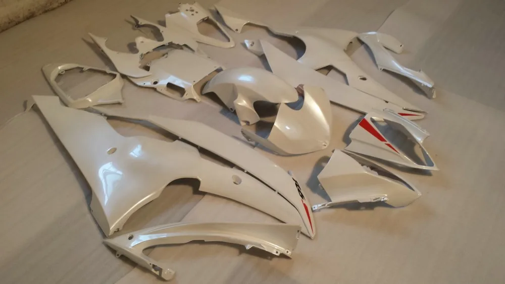 Комплект обтекателей под давлением для YAMAHA YZFR6 08 09 10 11 12 YZF R6 2008 2010 2012 YZF600 белый