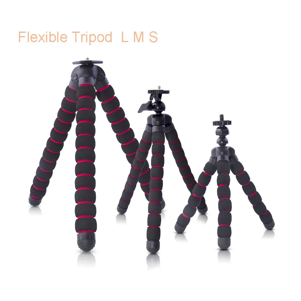 Большой Размеры осьминог штатив с держатель Gorillapod монопод для Gopro SJCAM Yi 4 К Nikon Canon