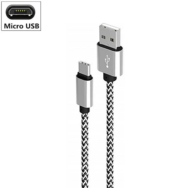 Кабель зарядного устройства микро-usb для sony Xperia Z1 Z2 Z3 Z5 компактный E5 X Тип C XA XA1 XA2 ультра XZ XZ1 XZS XZ2 XZ3 L1 L2 M4 M5 цвета морской волны - Цвет: Sliver Micro USB