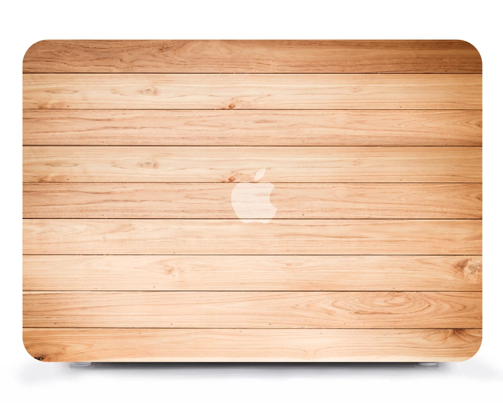 Чехол для ноутбука с деревянным узором + чехол клавиатуры только Apple Macbook Pro 15