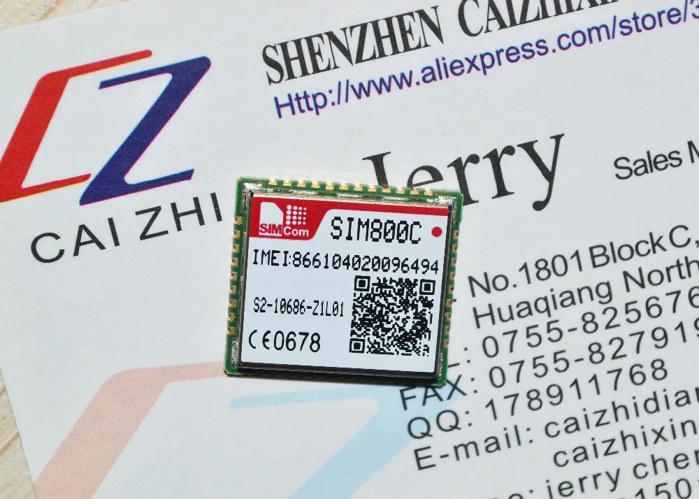 SIM800C SIMCOM GSM/GPRS с небольшим размером в интерфейсе LCC и высокой производительностью