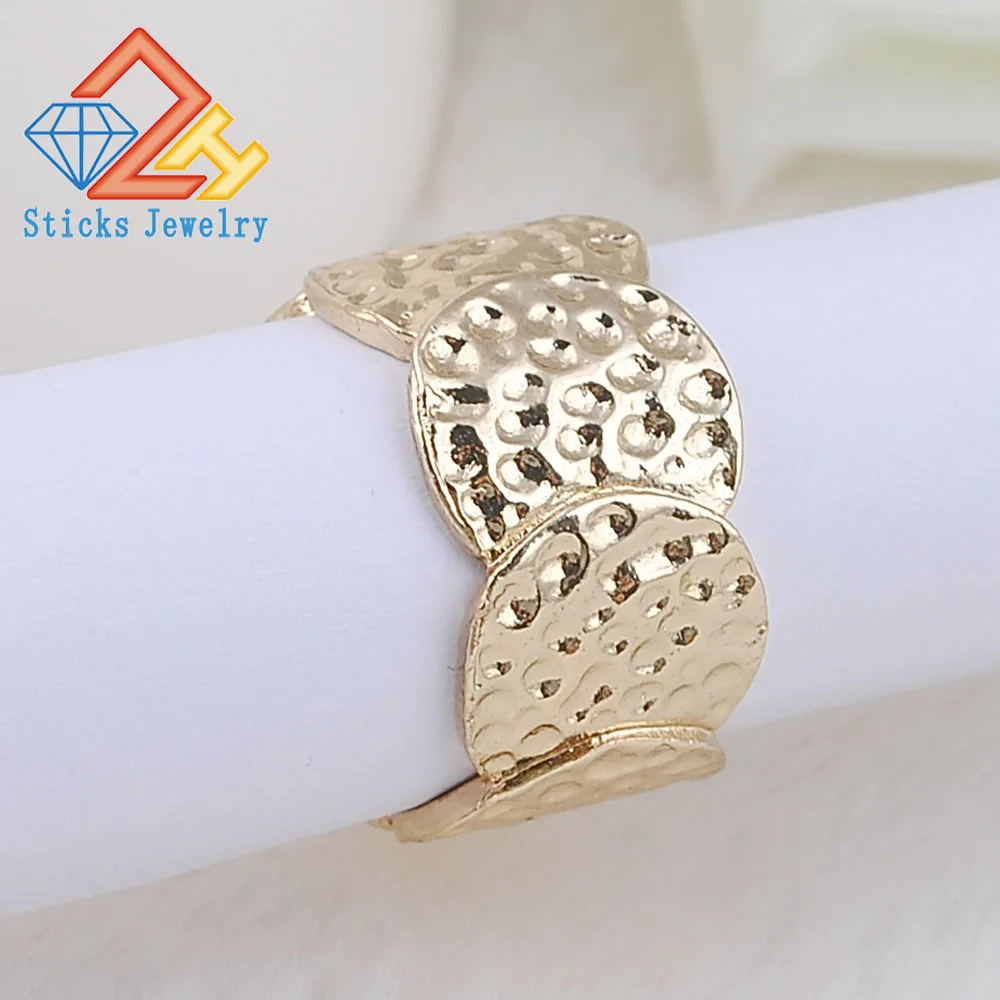 Золотые мужские/женские мужские кольца-знаки золотого цвета с желобом и цинковым